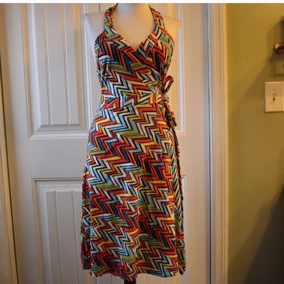 GAP Dresses & Skirts - Gap Multicolored Wrap-Around Dress